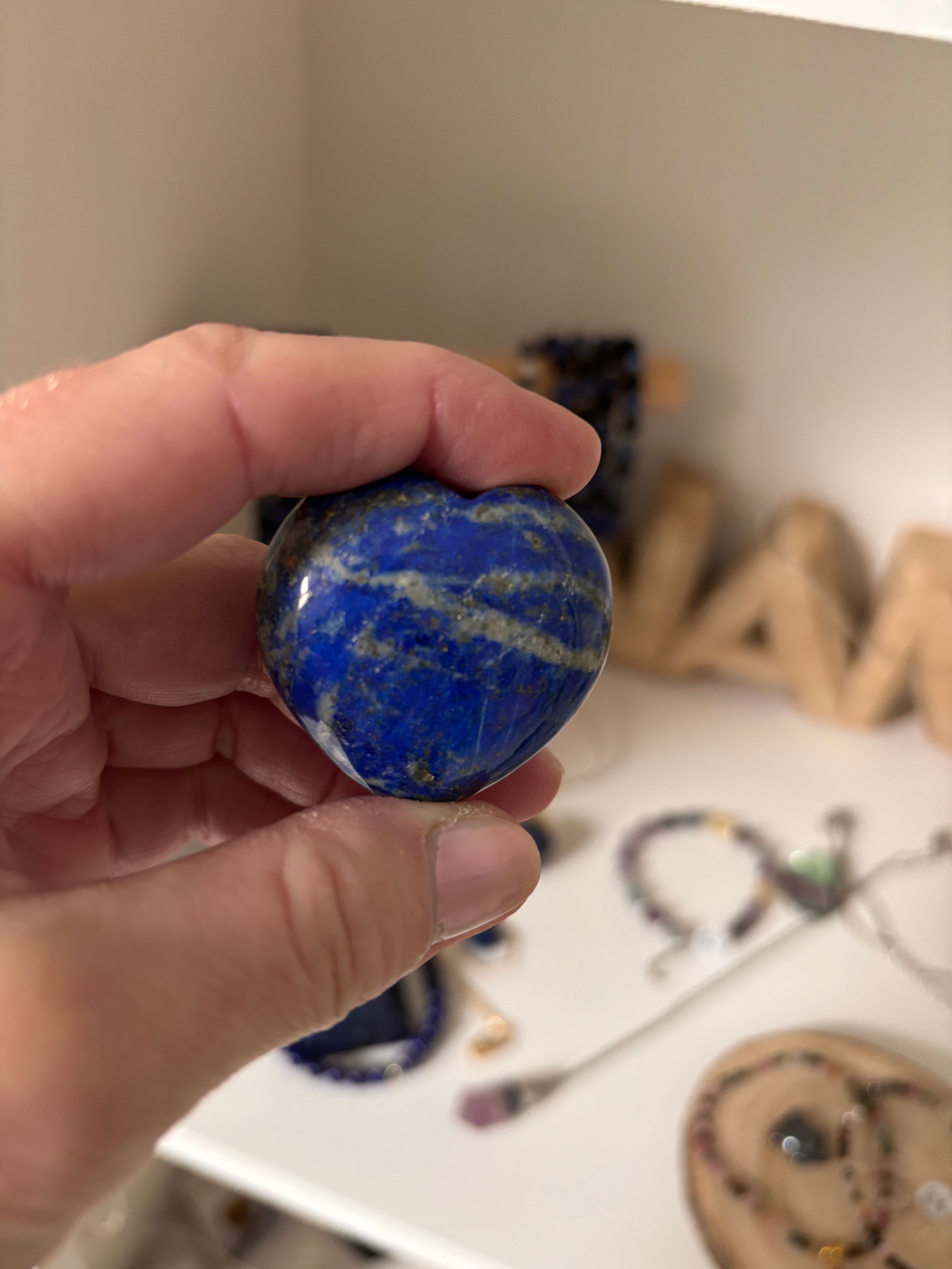 Cœur en Lapis Lazuli