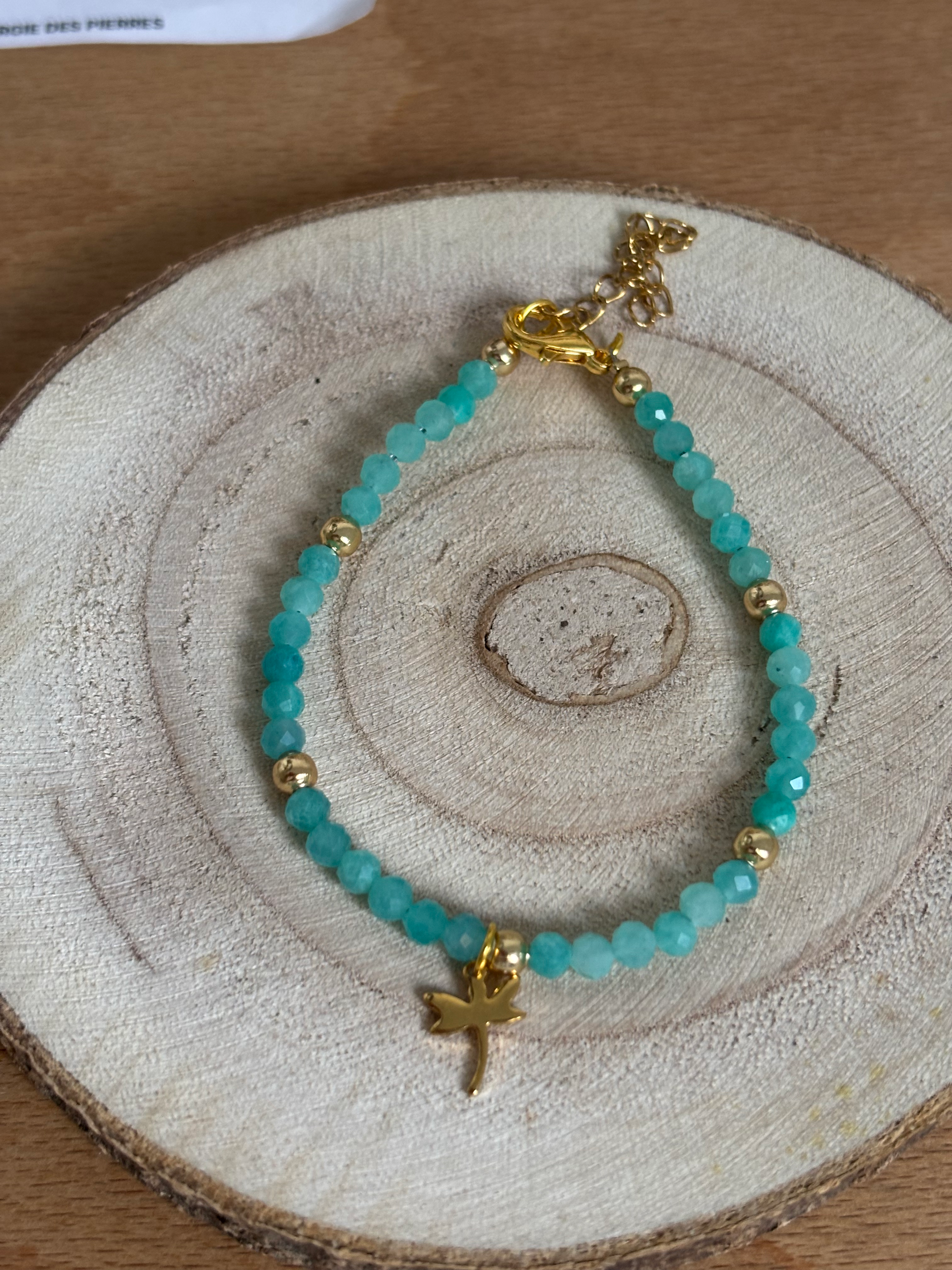 Bracelet ajustable Amazonite