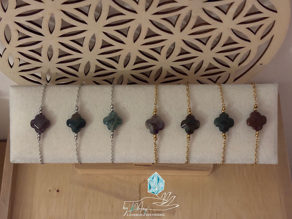 Miniature : Bracelet Porte bonheur Agate Indienne 