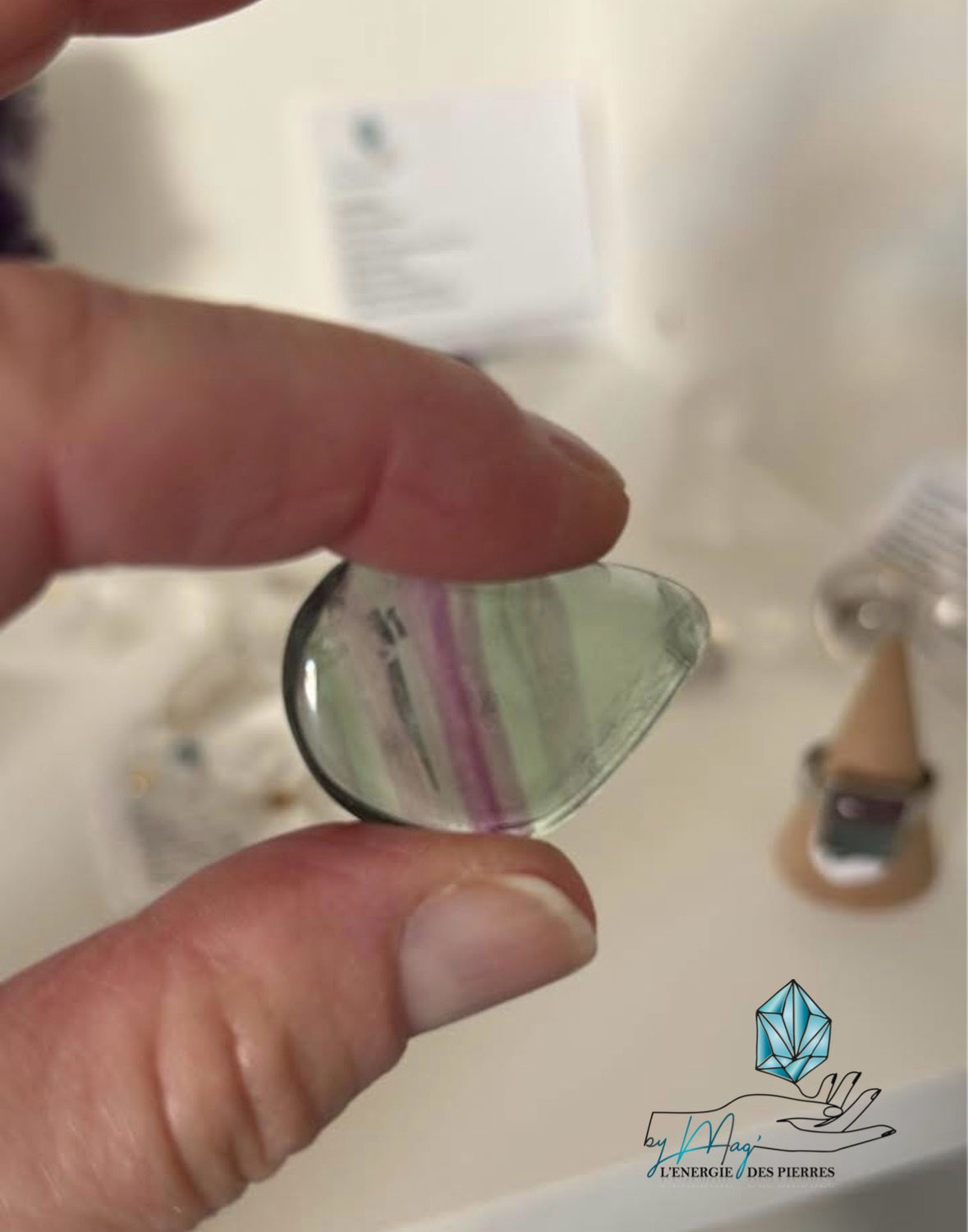 Pierre roulée Fluorite