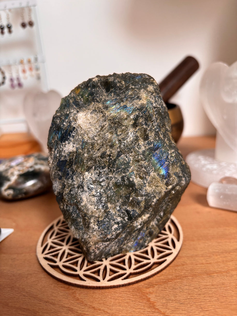 Miniature : Labradorite semi brute 