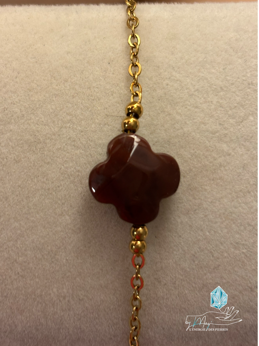 Miniature :  Bracelet Porte bonheur Agate Indienne 