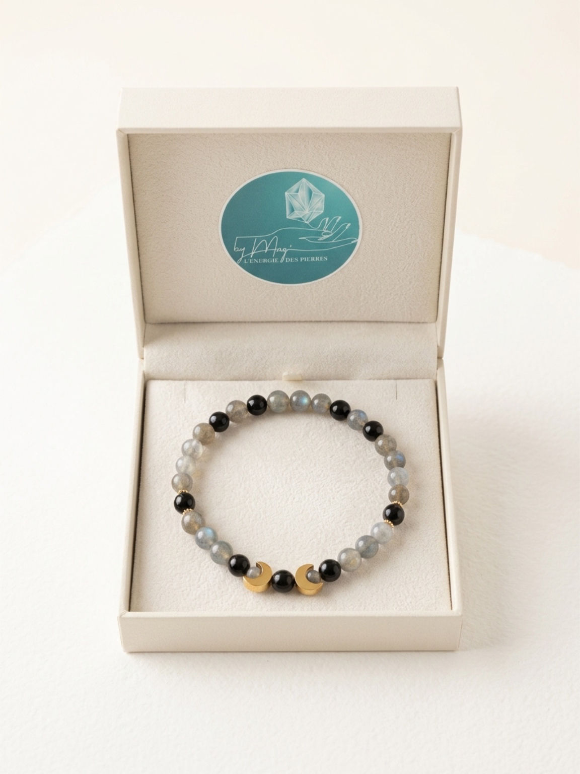 Bracelet Moon Labradorite Tourmaline