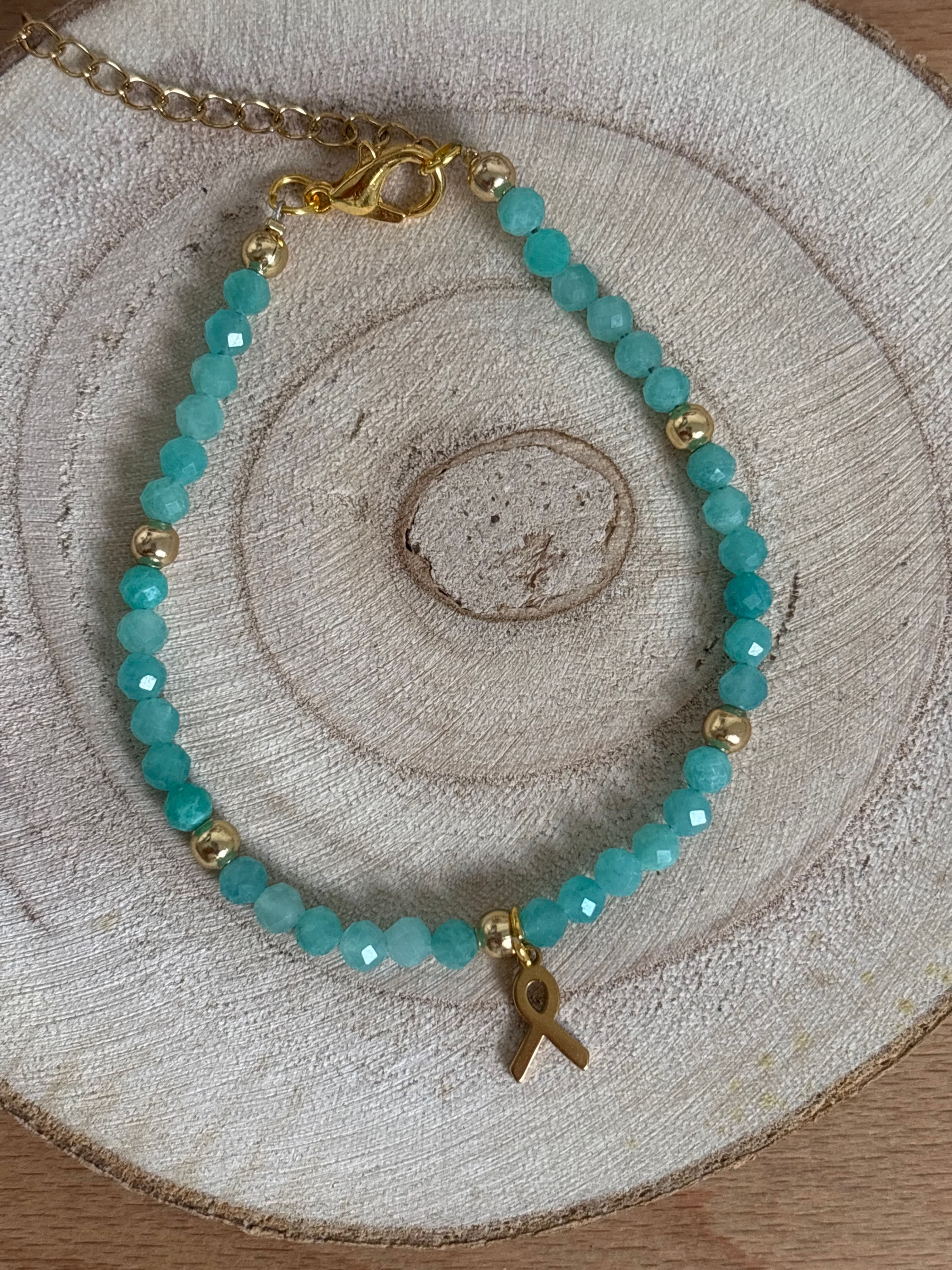 Bracelet ajustable Amazonite