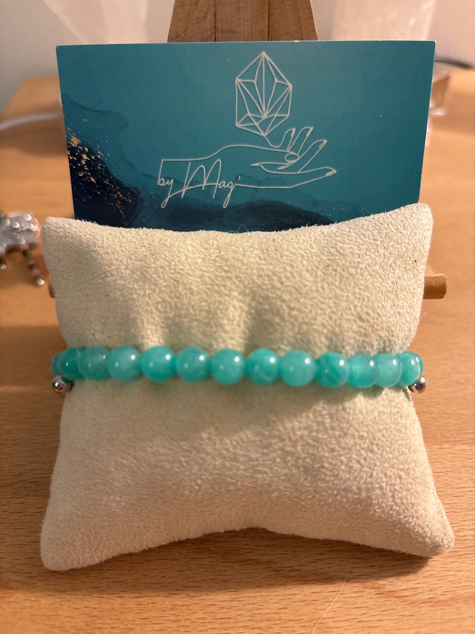 Miniature : Bracelet Amazonite pierres 6 mm
