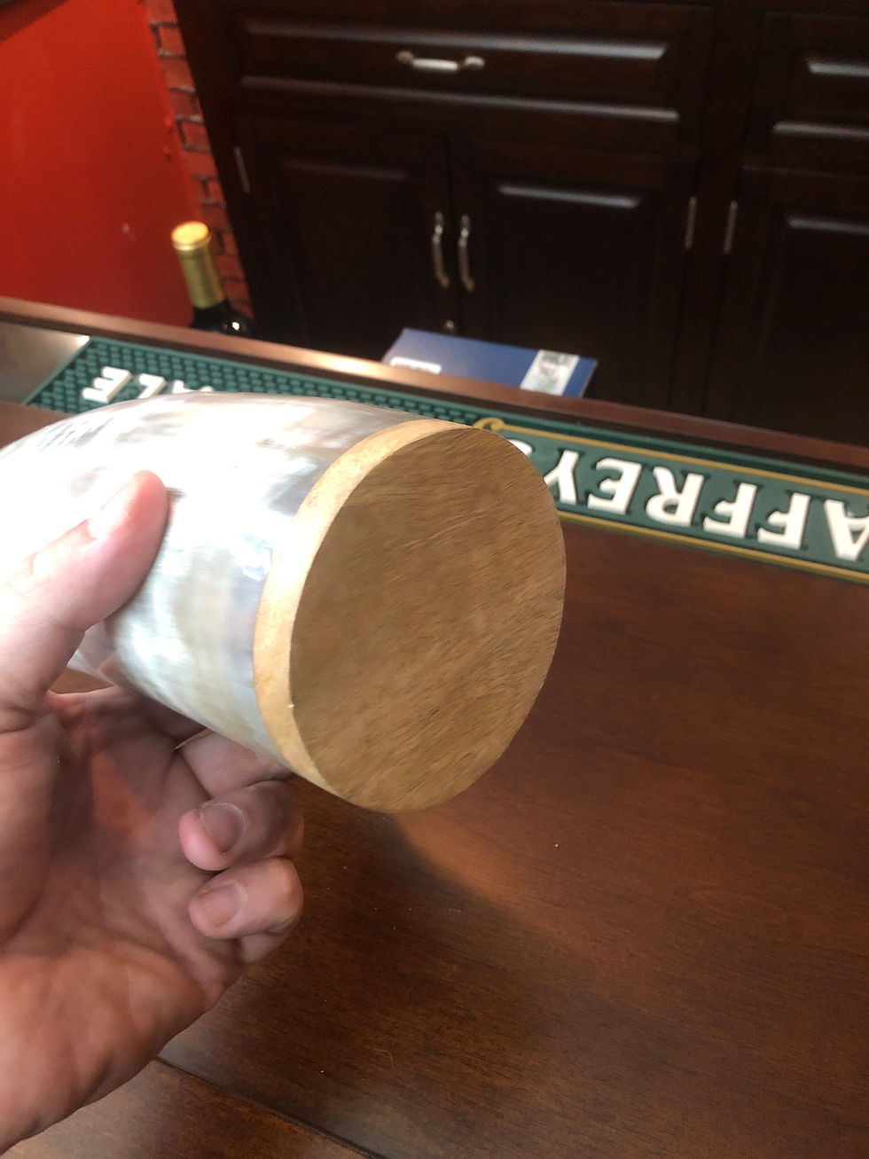 Thumbnail: Polished Tankard Wood Base #1