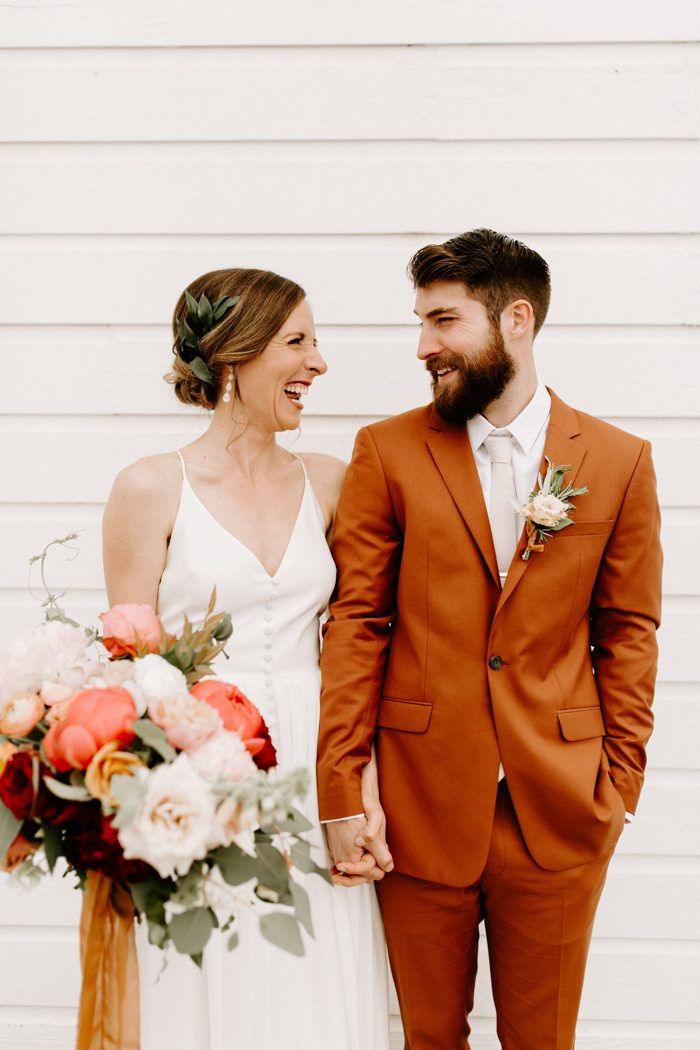Wedding Orange Suit Australia
