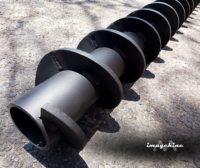 Tornillo helicoidal diseñado para transporte continuo