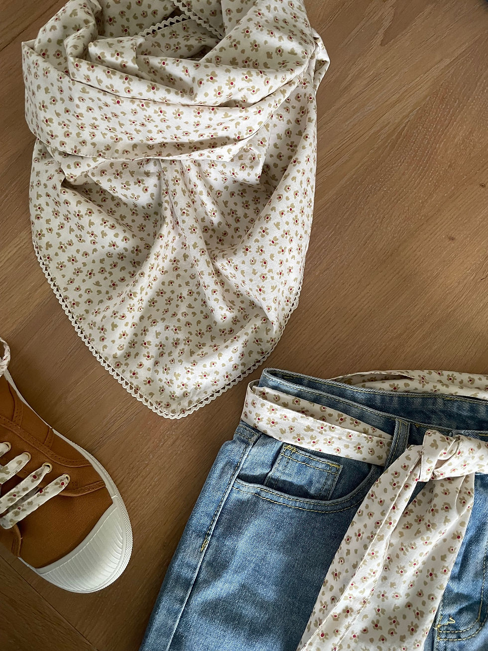 Miniature : Mini foulard & Ceinture - Beige