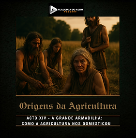 Grupo de pessoas das primeiras originaisl comunidades agrícolas