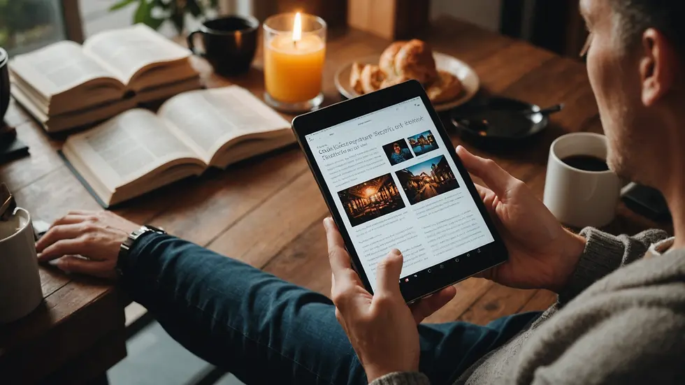 Readers Enjoying Ebooks
