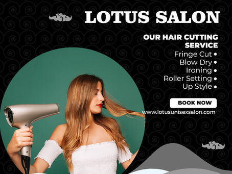 Elevate your style with Lotus Salon's precision haircuts.