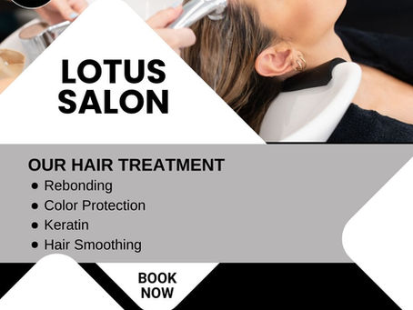Revitalize your hair with Lotus Salon's signature treatments.
