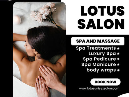 Escape the everyday stress with Lotus Salon's signature spa and massage treatments.