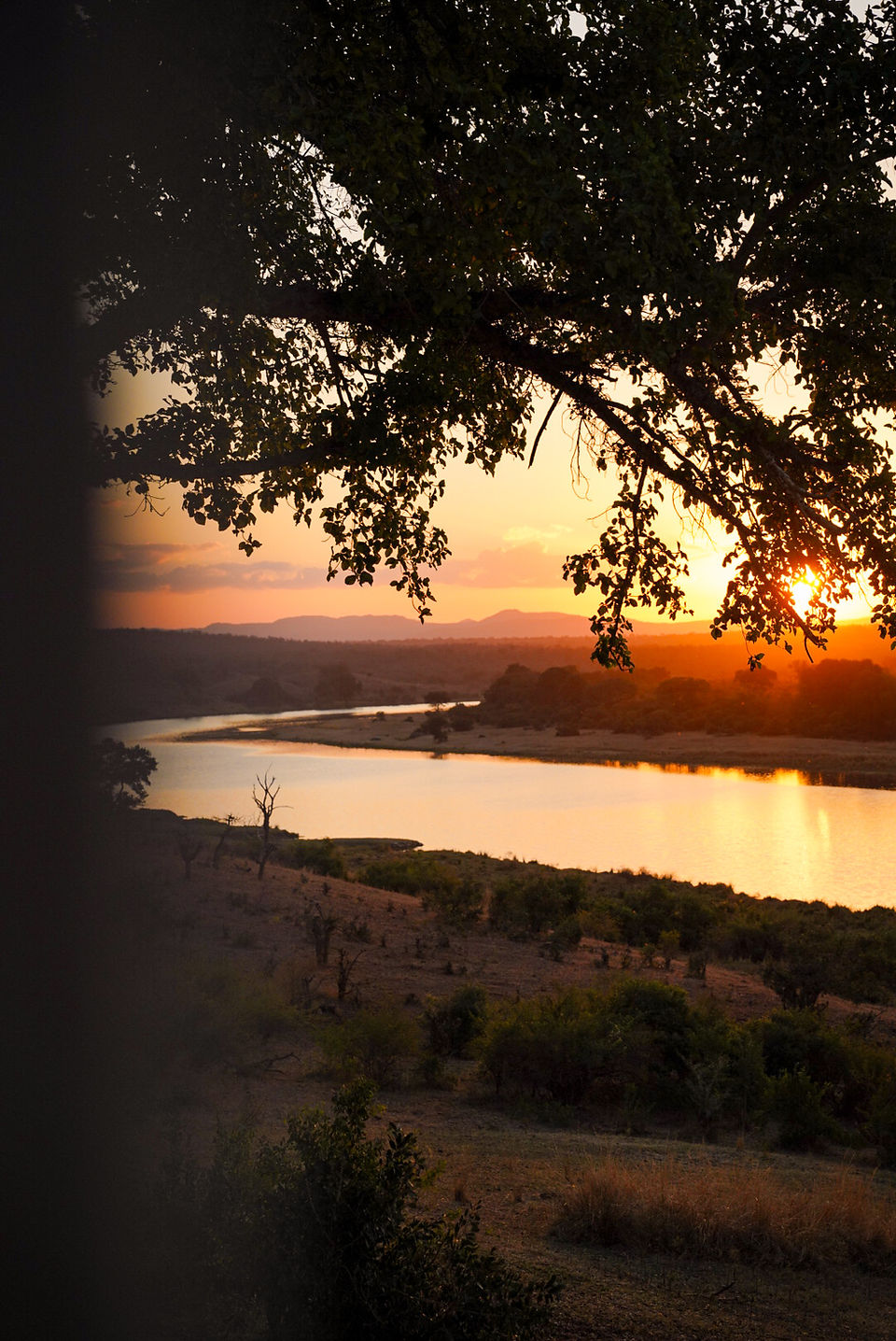 Coucher de soleil au buhala lodge