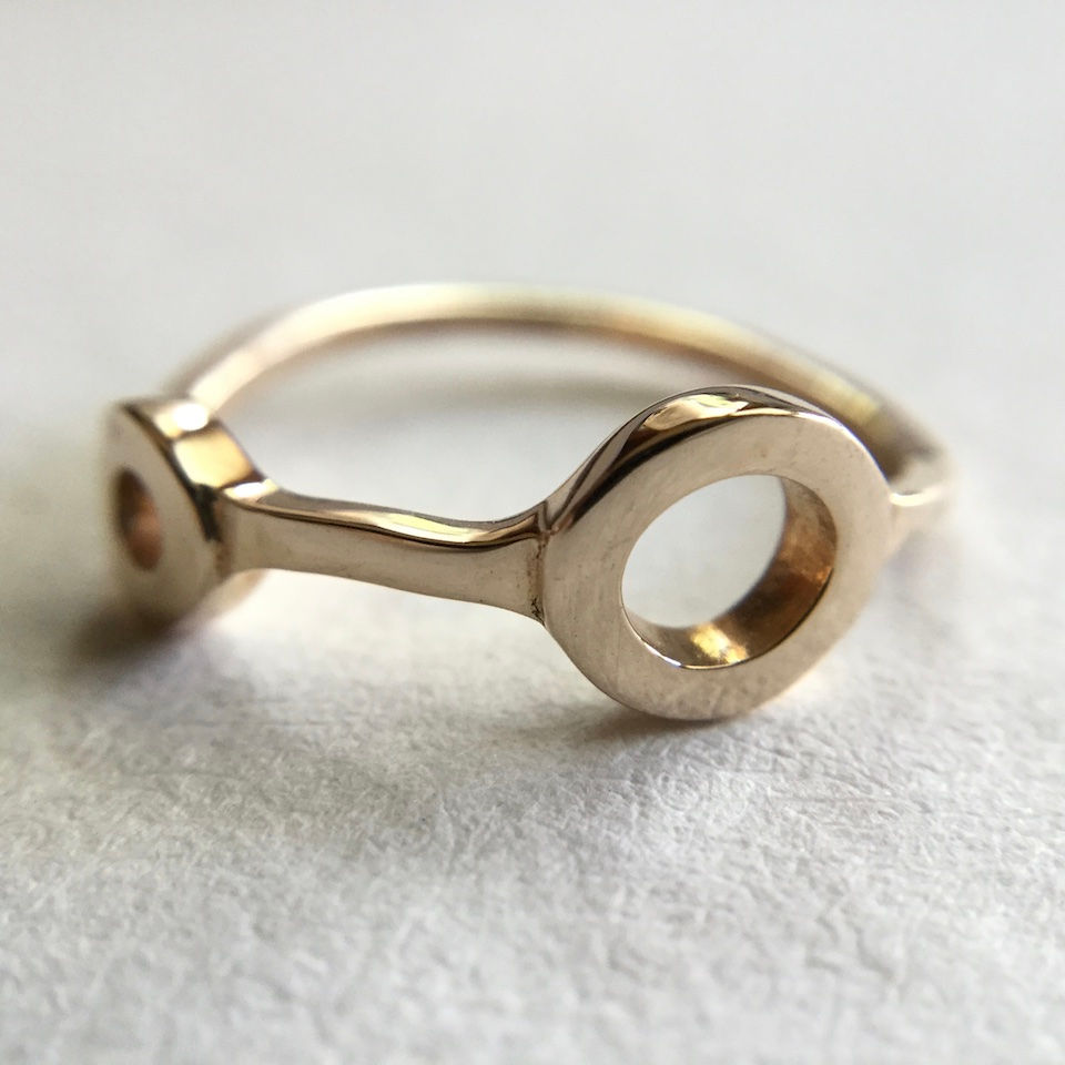 Beautiful and unique bronze ring!