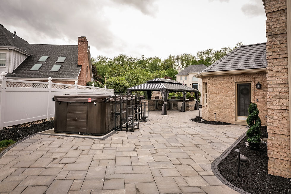 Outdoor Kitchen, Patio, Staircase, Lighting, & Landscaping Installation