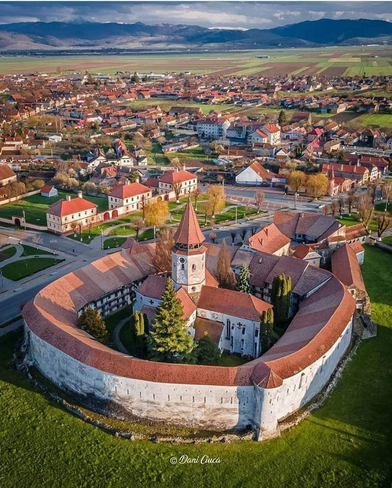 Restored Saxon fortified church in Prejmer (formerly Tartlau in German)