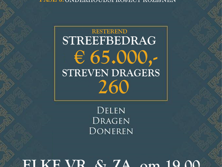 LAATSTE SPRINT: VANAVOND & MORGENAVOND 19.30 RAMADANBENEFIET 2022: Onderhoudsproject kozijnen ICCW