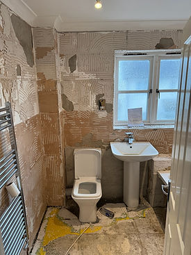 High Ongar Monochrome Bathroom before