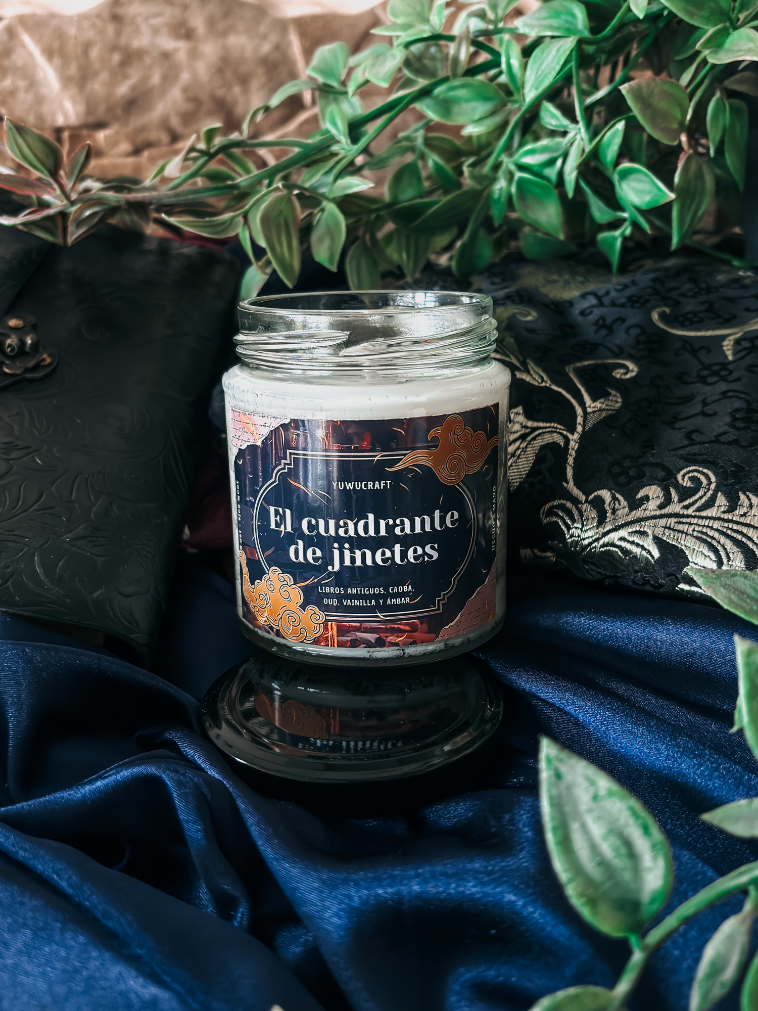 Vela aromática ''El cuadrante de jinetes - Alas de sangre - Empíreo Saga''