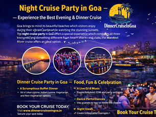 Night Cruise Party in Goa – Experience the Best Evening & Dinner Cruise in Goa