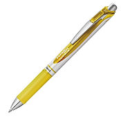 Energel Retractable Liquid Gel Roller 0.7mm Yellow - Metal Tip