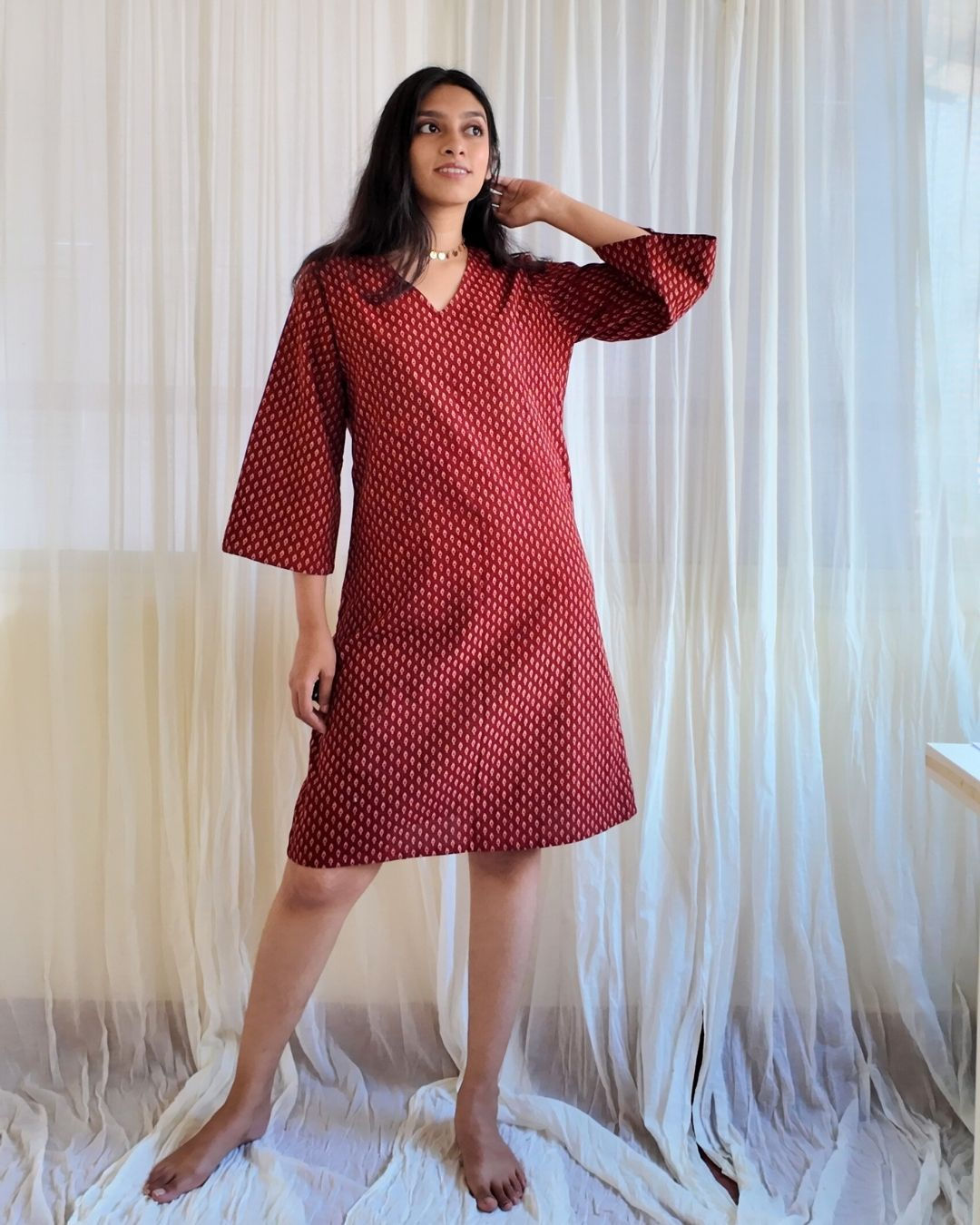 Inaya Bell Sleeve Dress