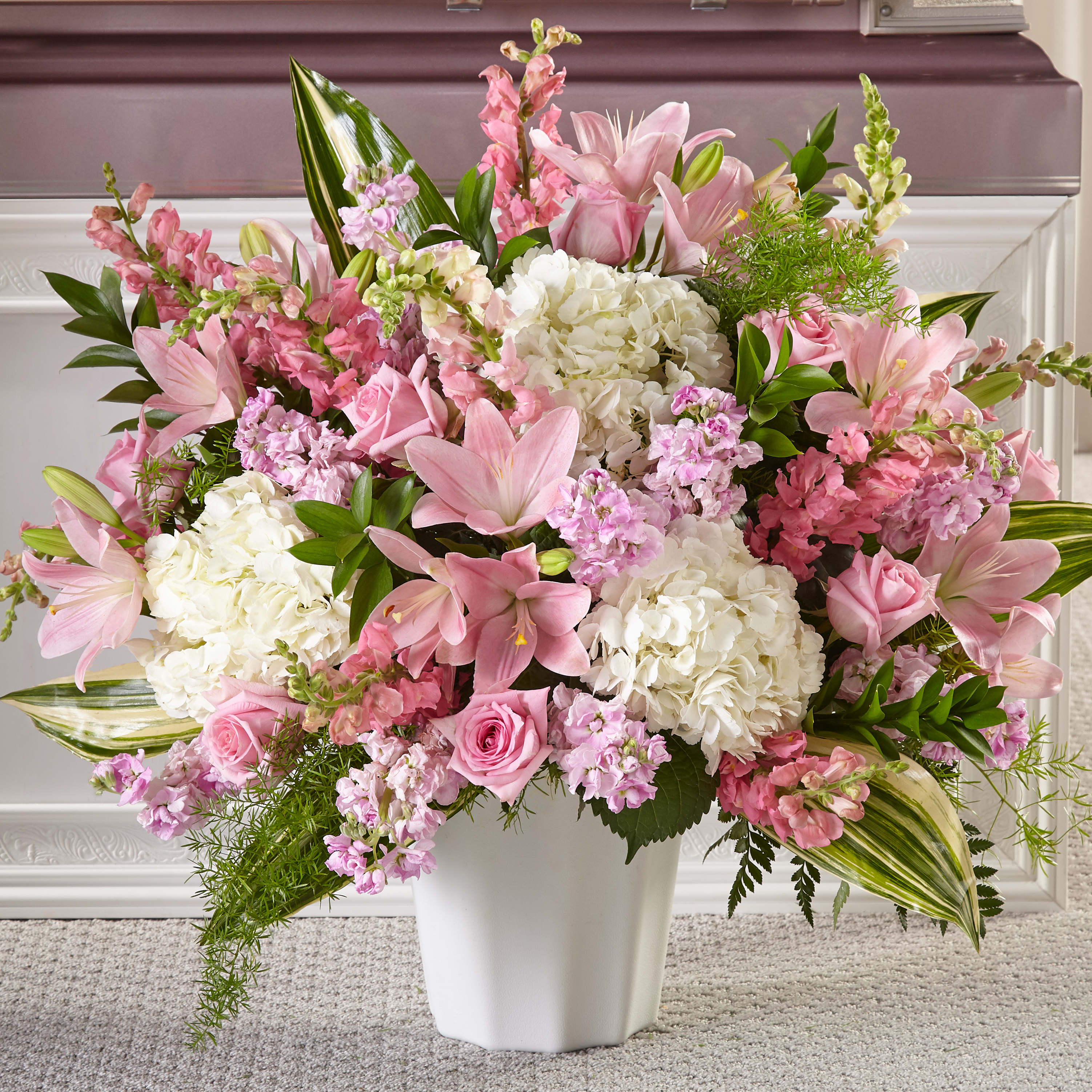 Sympathy Pink Basket