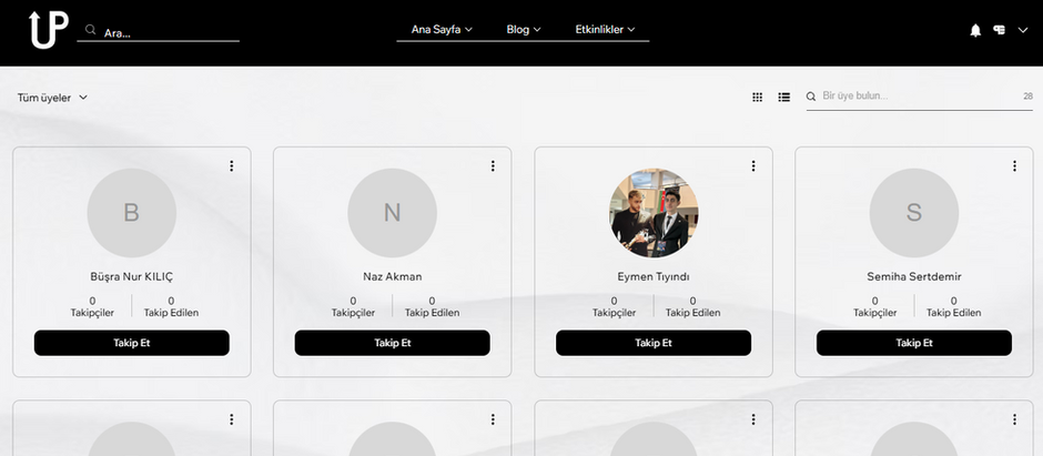 Üye Listesi & Tablet Entegrasyonu