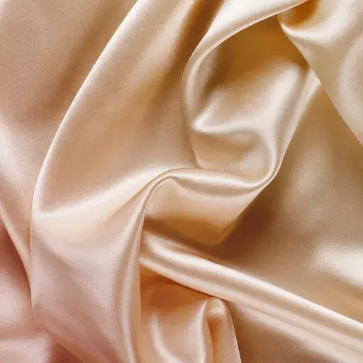 Luxurious silk curtains in a modern living room, creating an elegant and sophisticated atmosphere with their smooth texture and subtle sheen, gently reflecting natural light