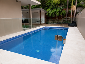 Modern concrete pool built by Domain Pools in Hunters Hill, Sydney