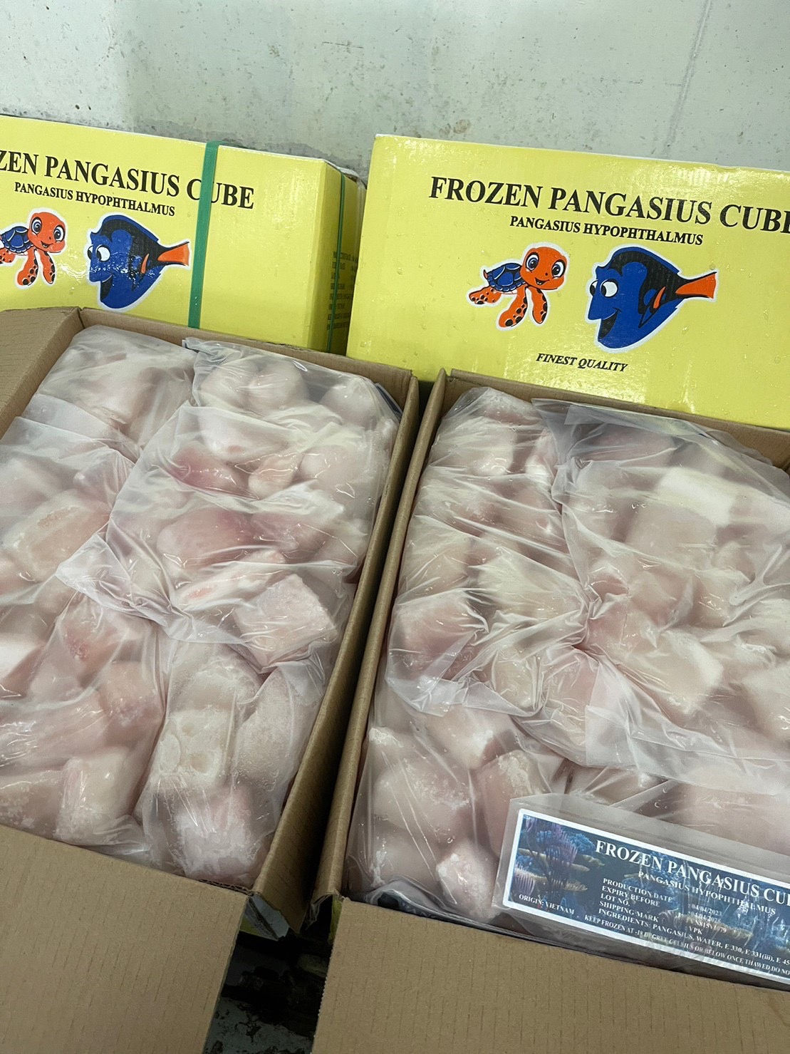 ปลาดอลลี่ หั่นเต๋า ติดท้อง 65% nw