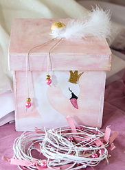 βαπτιστικο πακετο νονου κοριτσι θεμα κυκνος