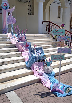 δικοσμηση στολισμος εκκλησιας βαπτισης γοργονα little mermaid ariel πρωτοτυπη sea world candy bar