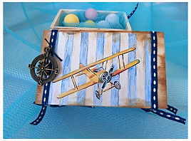 αεροπλάνο μπομπονιέρα βάφτιση