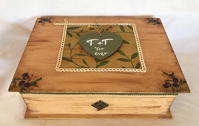 ξυλινο κουτι ευχολογιο γαμου ρομαντικο ελια