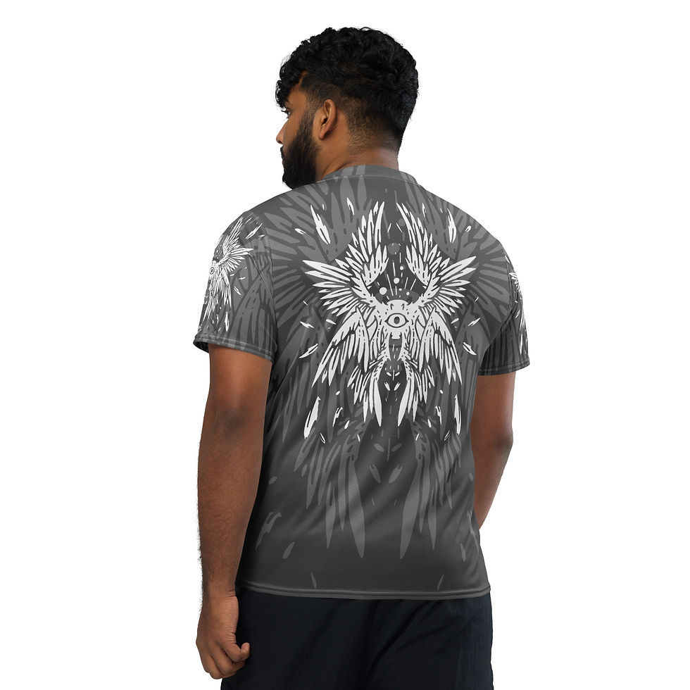 Thumbnail: Superhuman Essentials Sports Jersey (Unisex; Be Not Afraid; Gray)