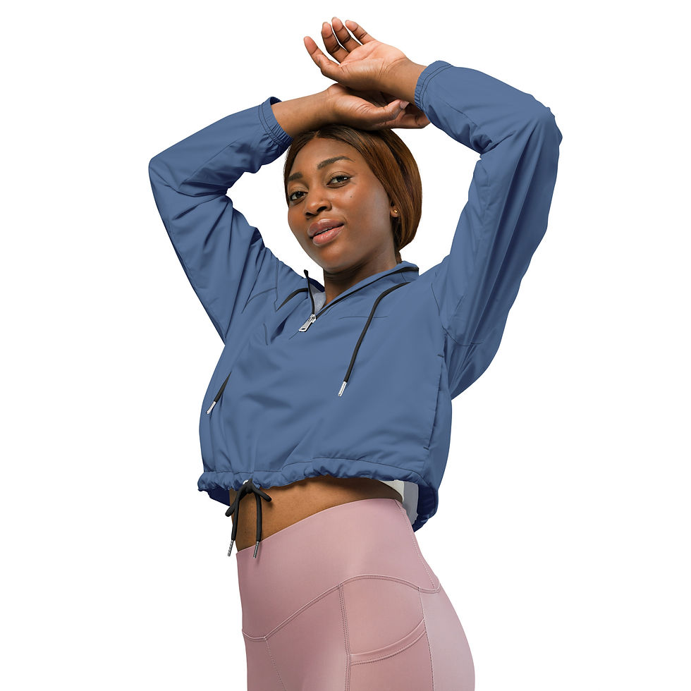 Thumbnail: Classic Essentials Women’s Cropped Windbreaker (Super Blue)