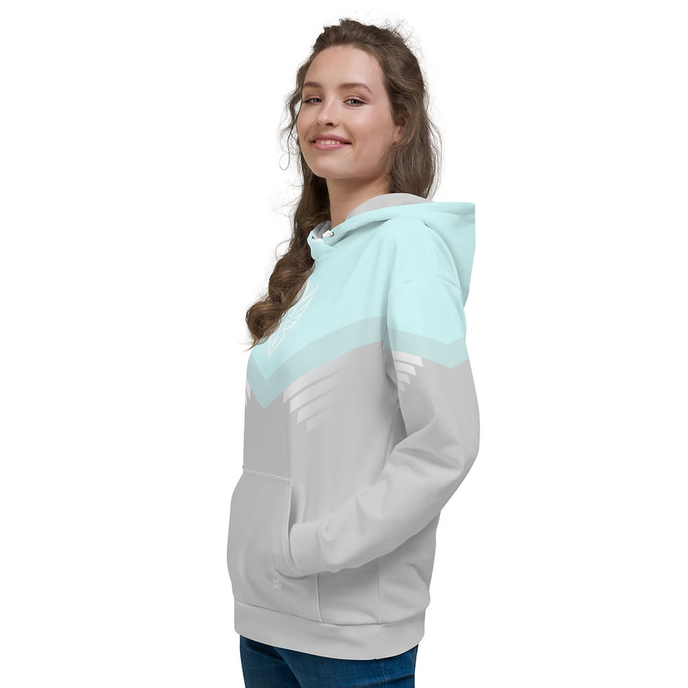 Thumbnail: Superhuman Essentials Pullover Hoodie (Unisex; Paladin; Cyan/Angelic)