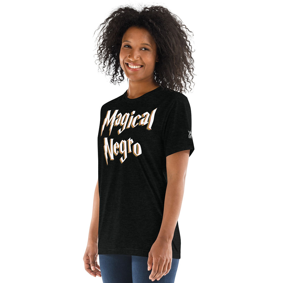 Thumbnail: Rockstar Essentials Short Sleeve T-Shirt (Unisex; Afropunk; Magical Negro)