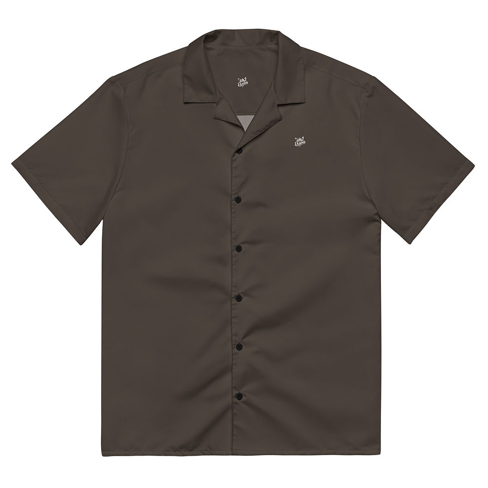 Thumbnail: Classic Essentials Short Sleeve Button Down Shirt (Unisex; Chocolate)