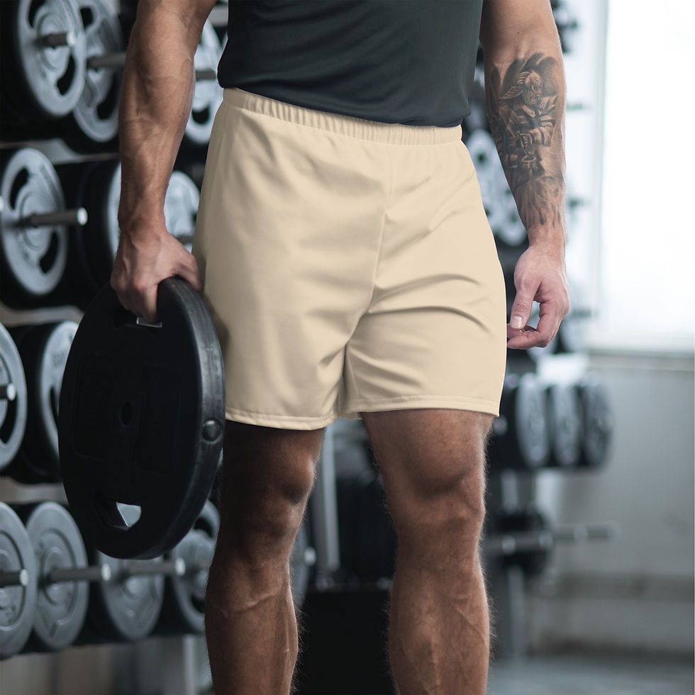 Thumbnail: Classic Essentials Athletic Shorts (Unisex; Long; Champagne)
