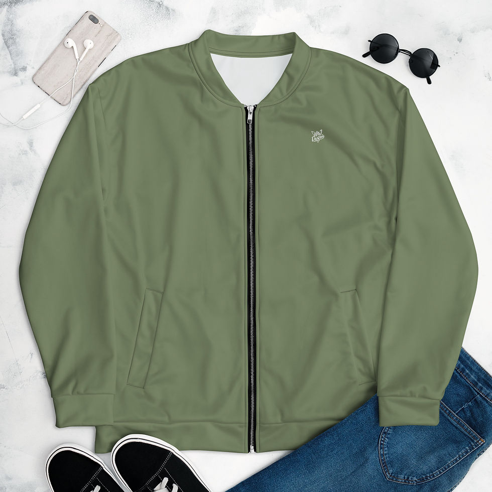 Thumbnail: Classic Essentials Bomber Jacket Liner Zip Sweater (Unisex; Fatigues)