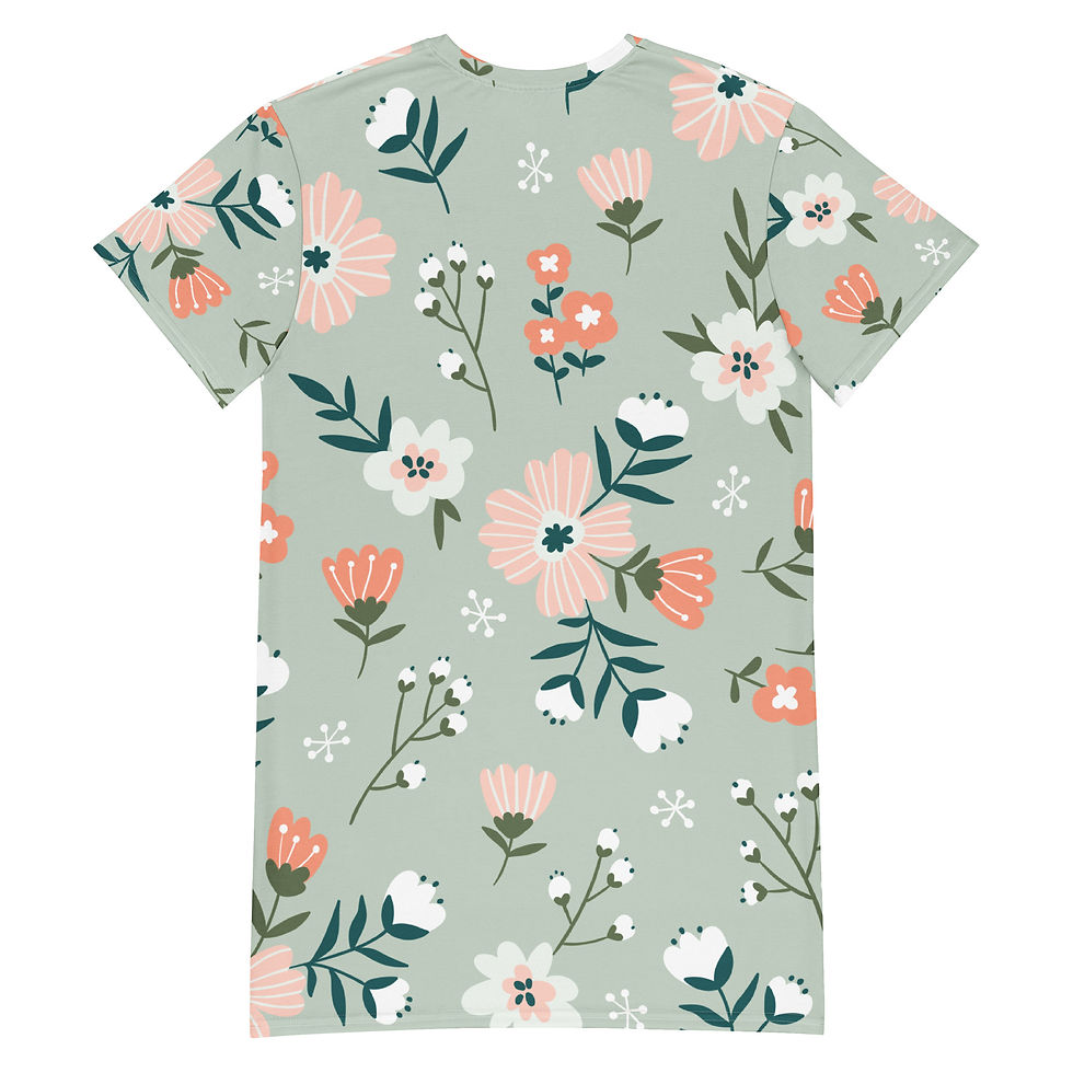 Thumbnail: Classic Essentials Women’s T-shirt Dress (Spring; Flora 100)