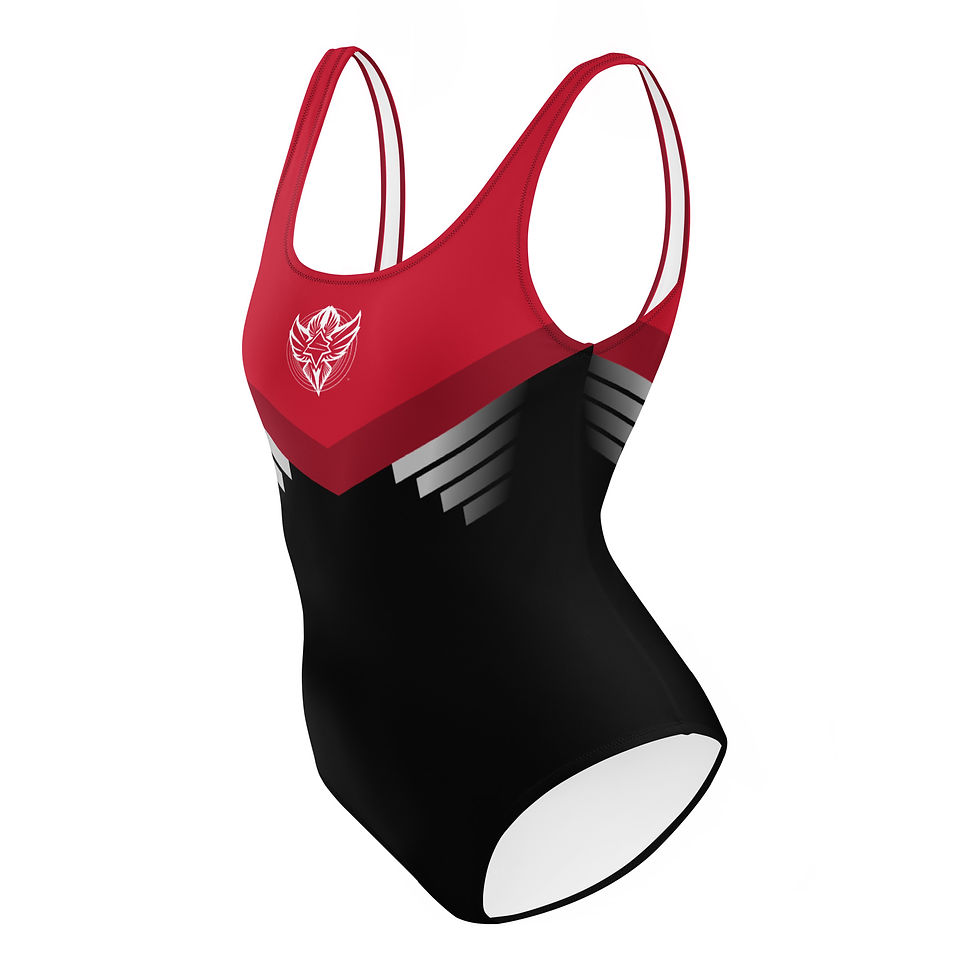 Thumbnail: Superhuman Essentials Women's One-Piece Swimsuit (Paladin; Red/Black)