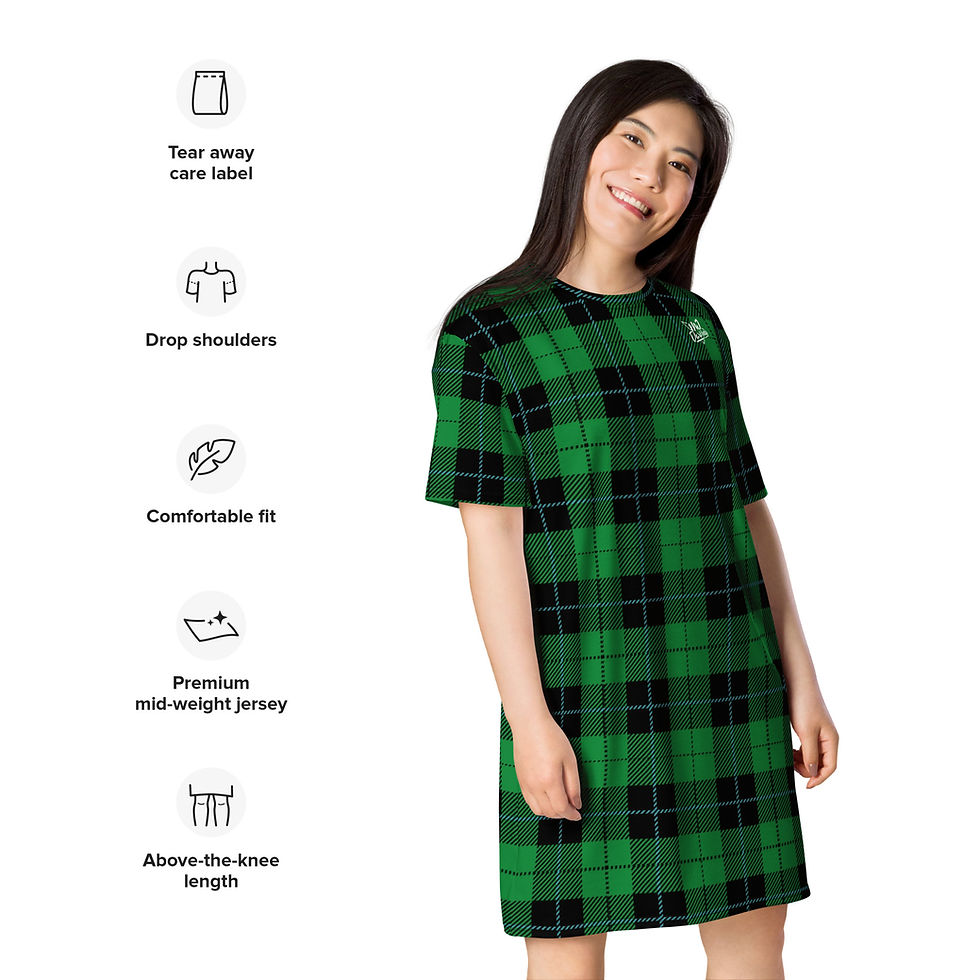 Thumbnail: Rockstar Essentials Women’s T-Shirt Dress (Punk; Duncan; Emerald)