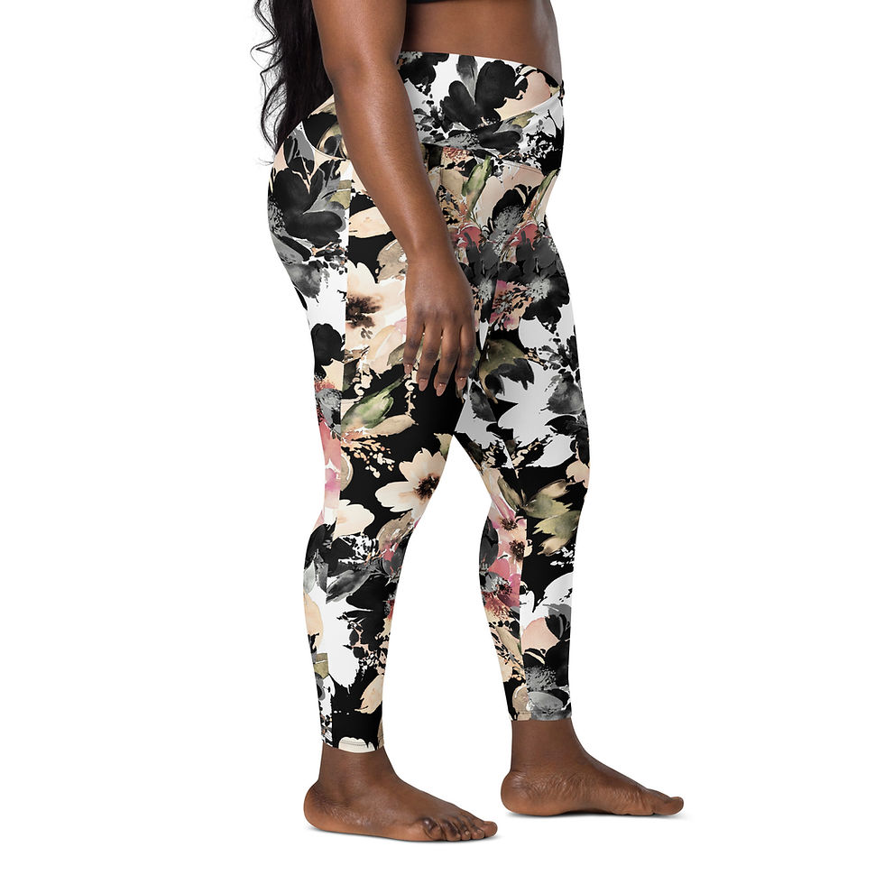 Thumbnail: Classic Essentials Women's Crossover Leggings w/ Pockets (Shiggy; Camo Gray)