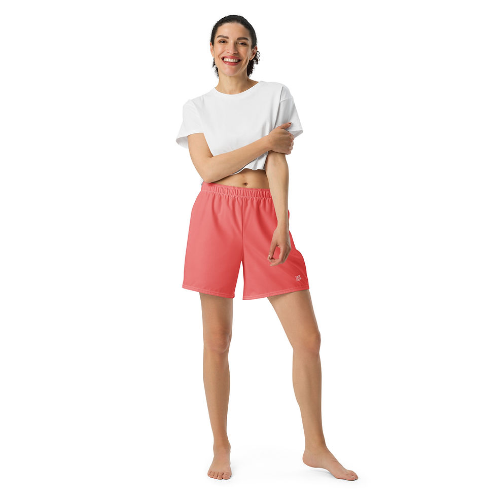 Thumbnail: Classic Essentials Athletic Shorts (Unisex; Long; Salmon)