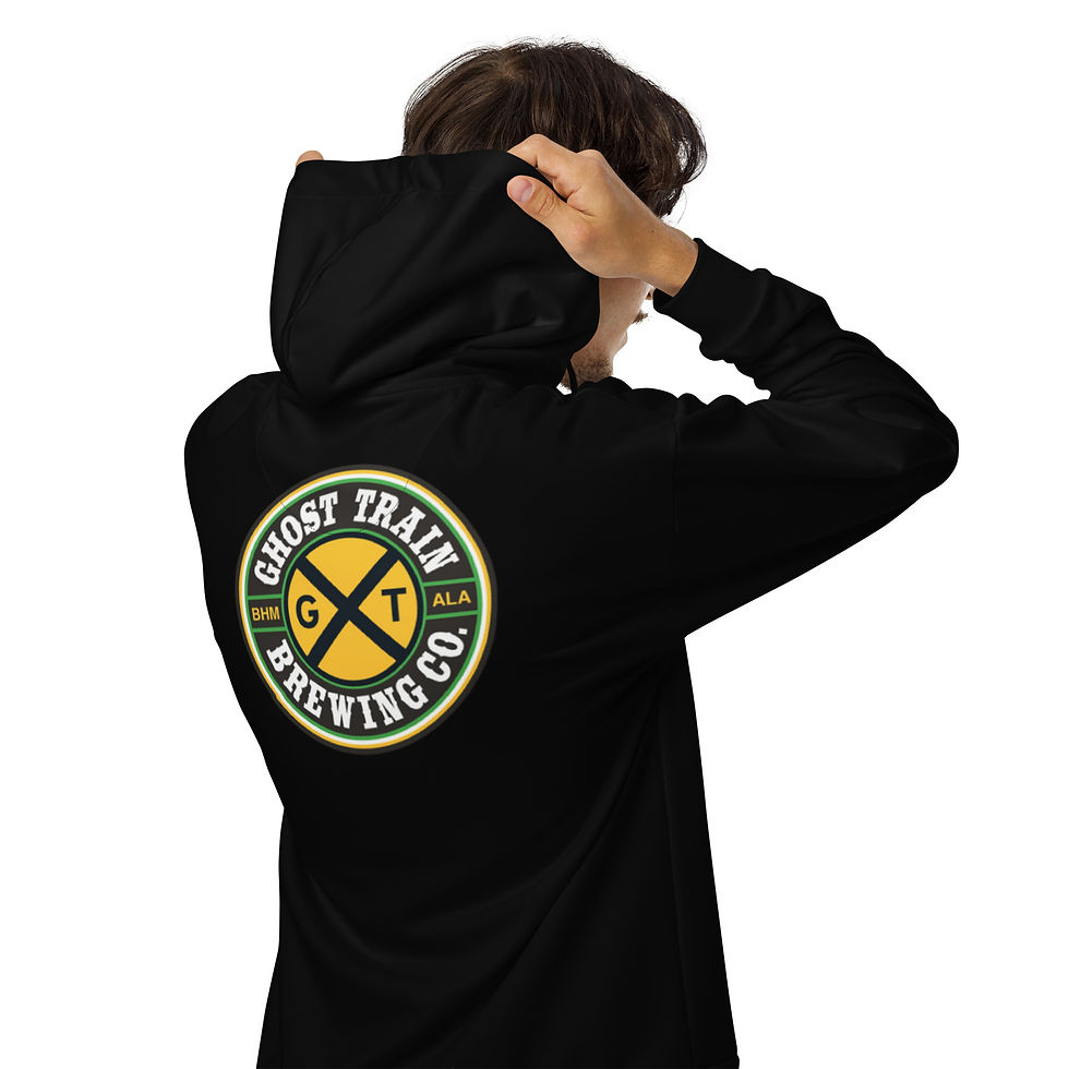 Thumbnail: Ghost Train Brewing Company Zip Hoodie (Unisex; Black; Logo-A)